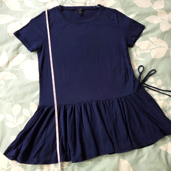 J. Crew Side Cinched Flutter Tunic Top - Picture 5 of 8